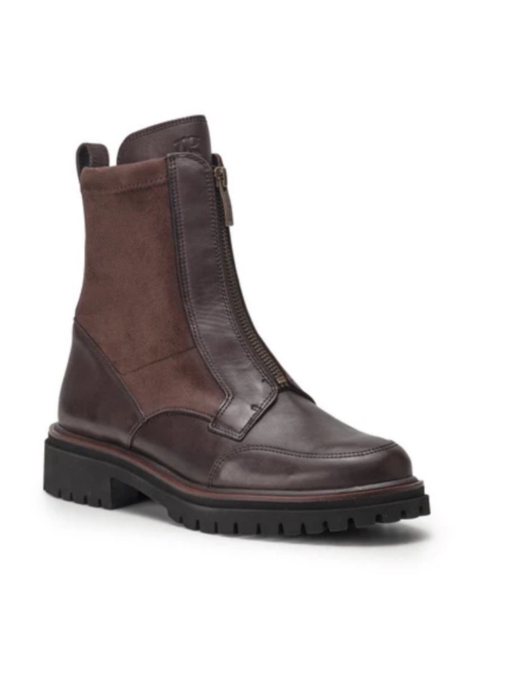 Paul Green Sheridan Lug Boots Zip Moro Brown